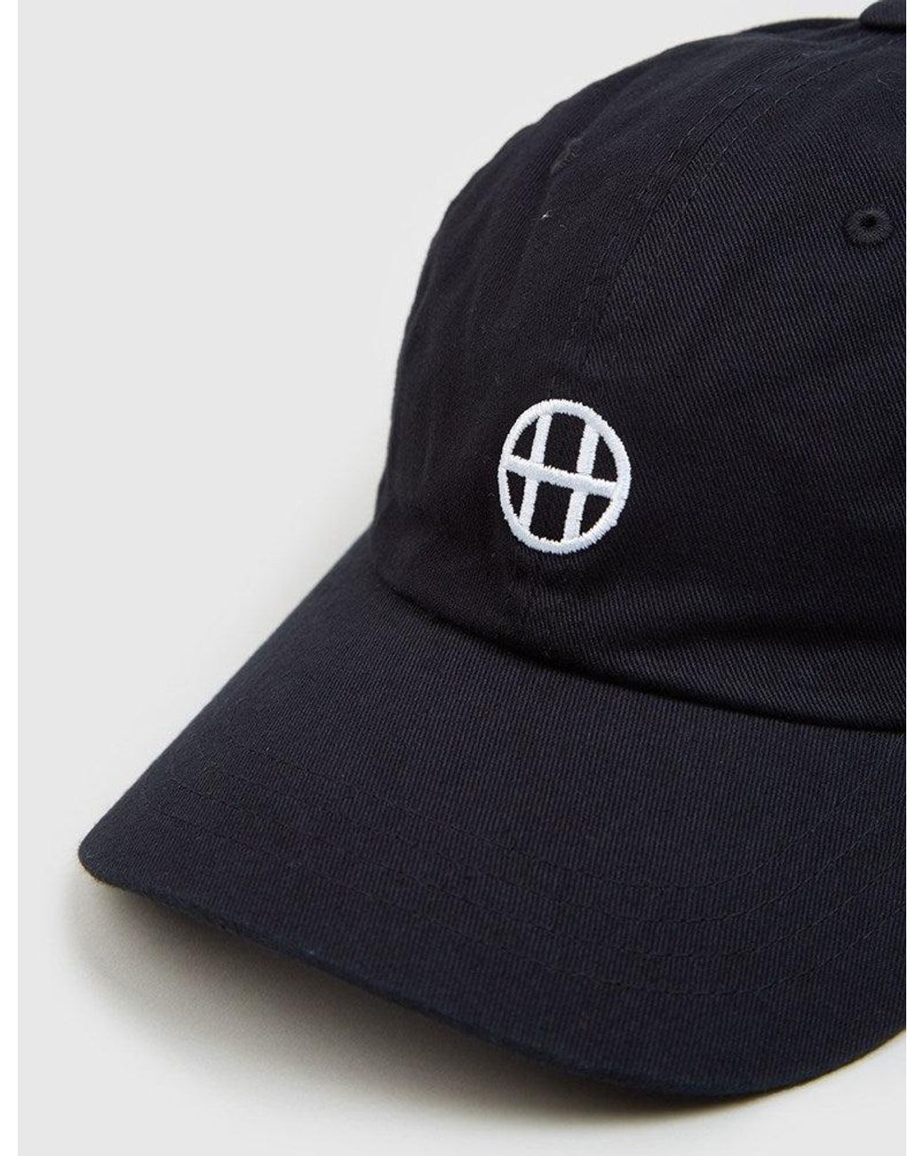 Huf Black Circle H Curved Peak Cap for men