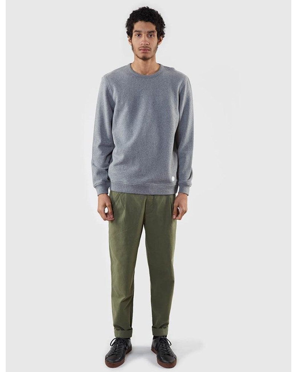 Folk Blue Folk Panel Sweat for men