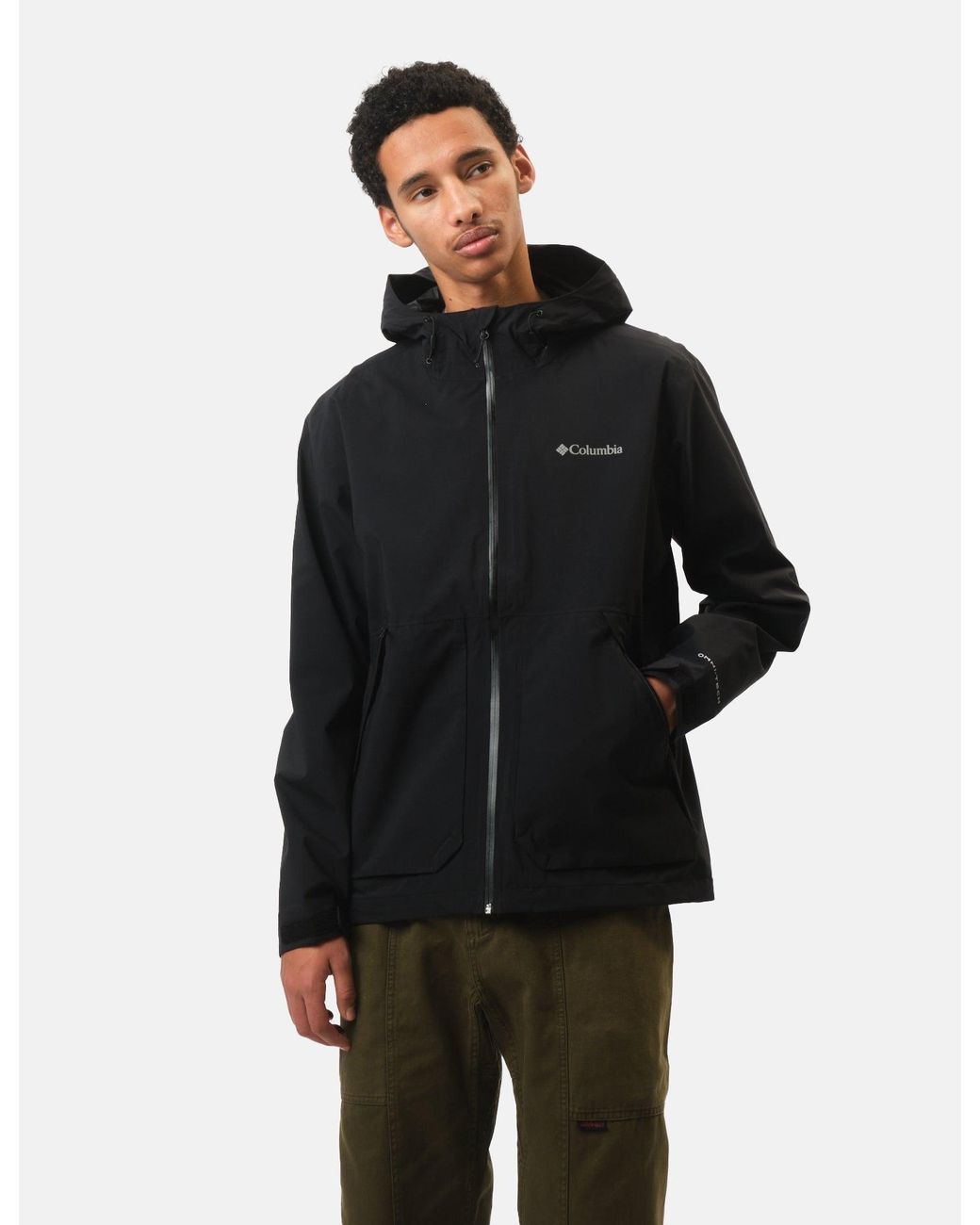 Columbia Black Ampli-Dry Ii Shell Jacket for men