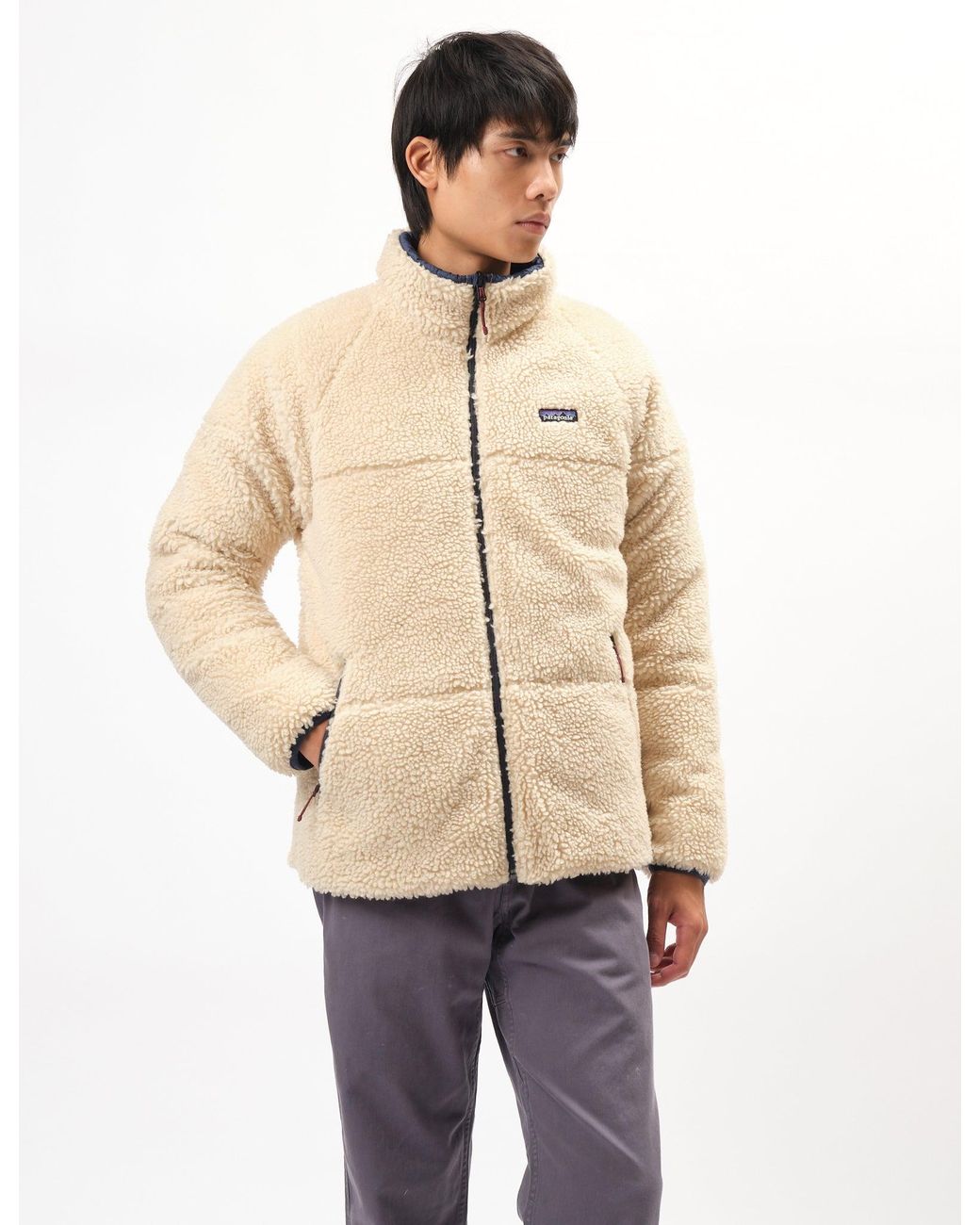 Patagonia Blue Reversible Silent Down Jacket for men