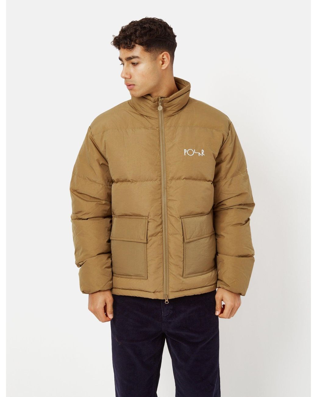 Polar Skate Co. Pocket Puffer Jacket in Natural for Men | Lyst