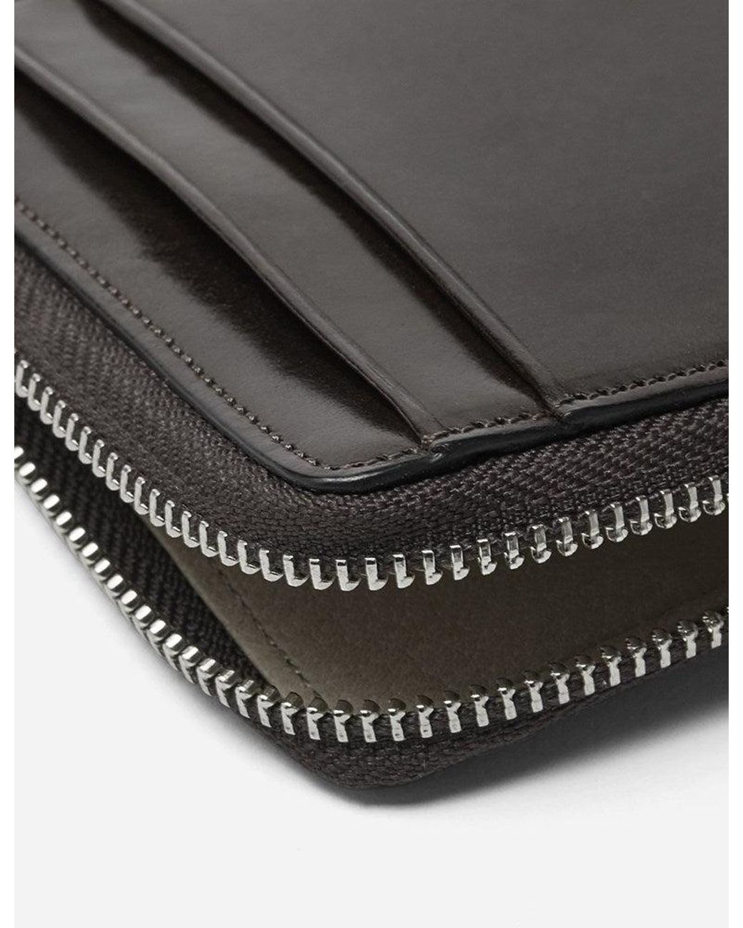 Il Bussetto Black Small Zip Wallet (Leather) for men