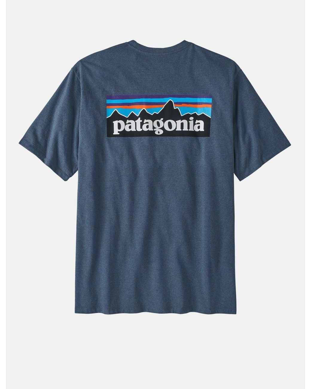 Patagonia Blue P-6 Logo Responsibili-Tee T-Shirt for men