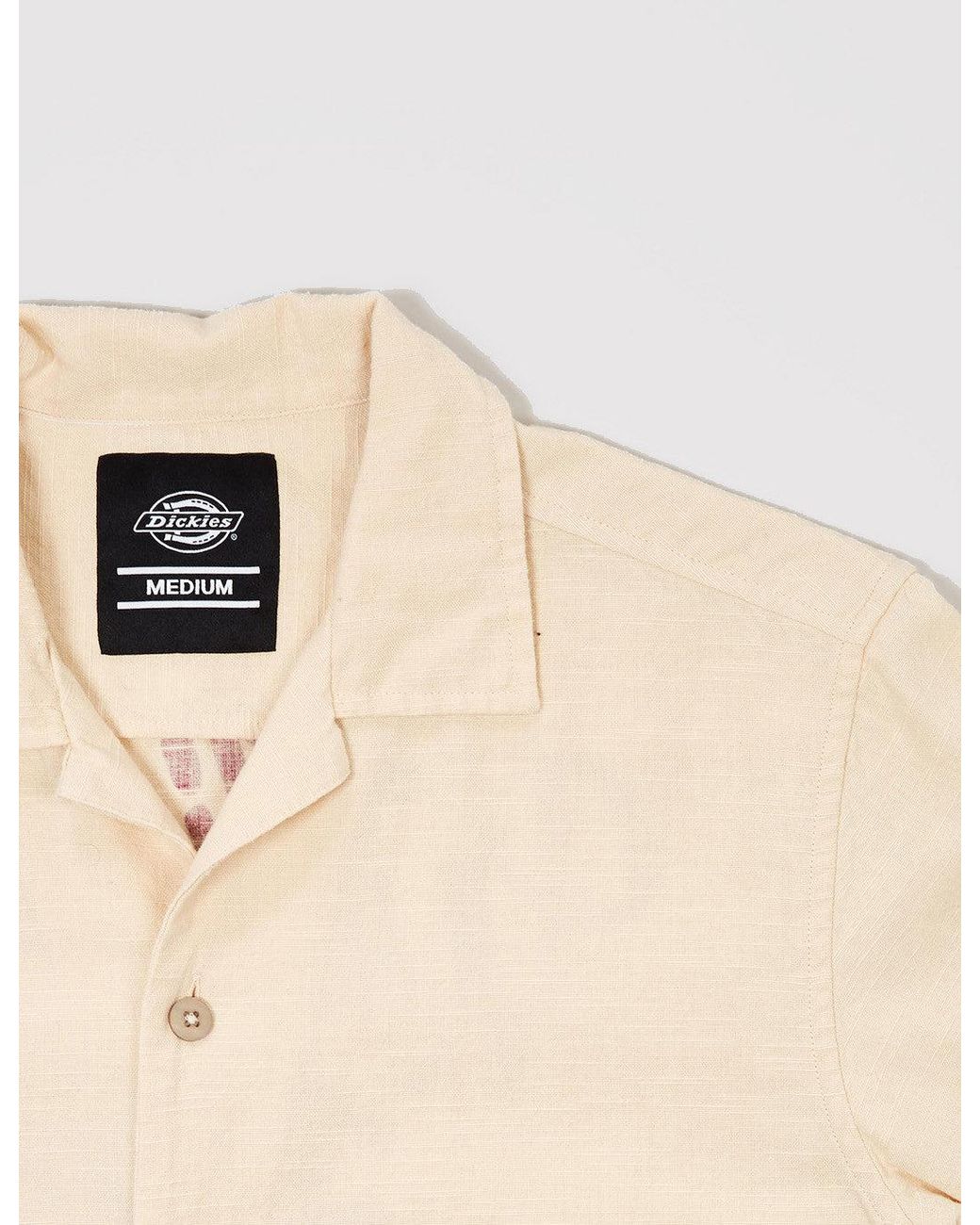Dickies Natural Hawaiian Gardens Short Sleeve Shirt for men