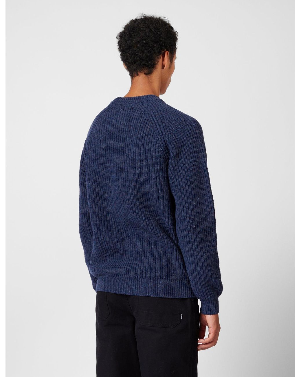 FINISTERRE Blue Mora Jumper (Wool Mix) for men