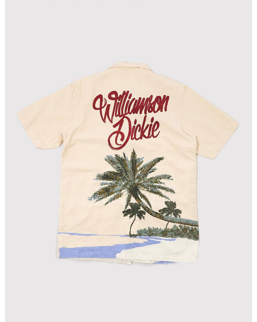 Dickies Natural Hawaiian Gardens Short Sleeve Shirt for men