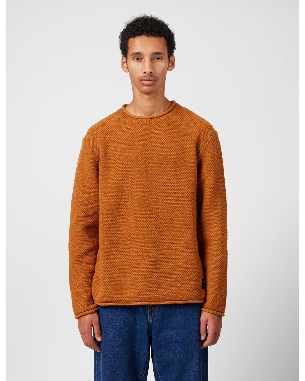 FINISTERRE Blue Barents Jumper (Wool Mix) for men