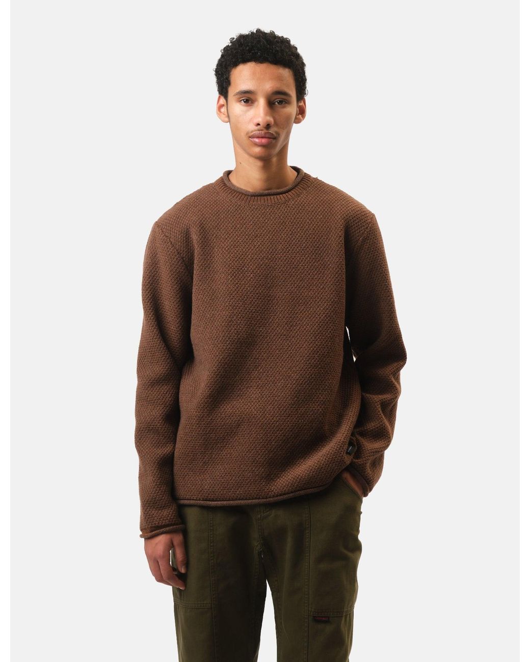 FINISTERRE Brown Barents Jumper (Wool Mix) for men
