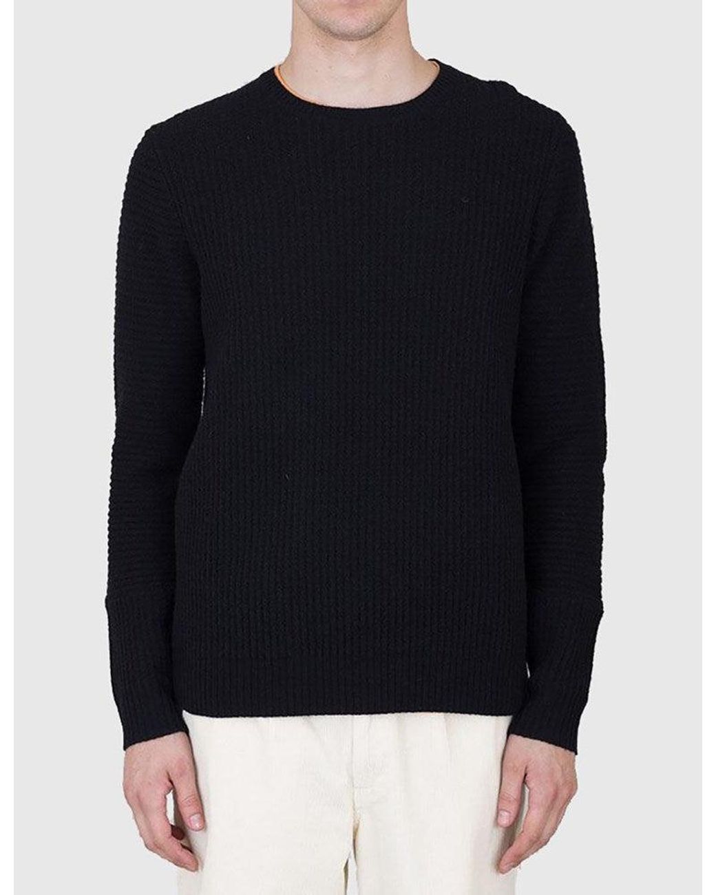Folk Black Signal Knit Sweatshirt for men