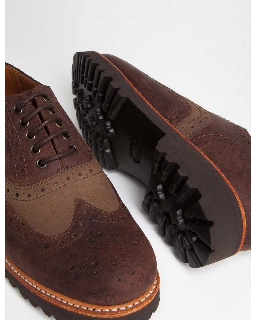 GRENSON Brown Stanley Commando Brogue for men