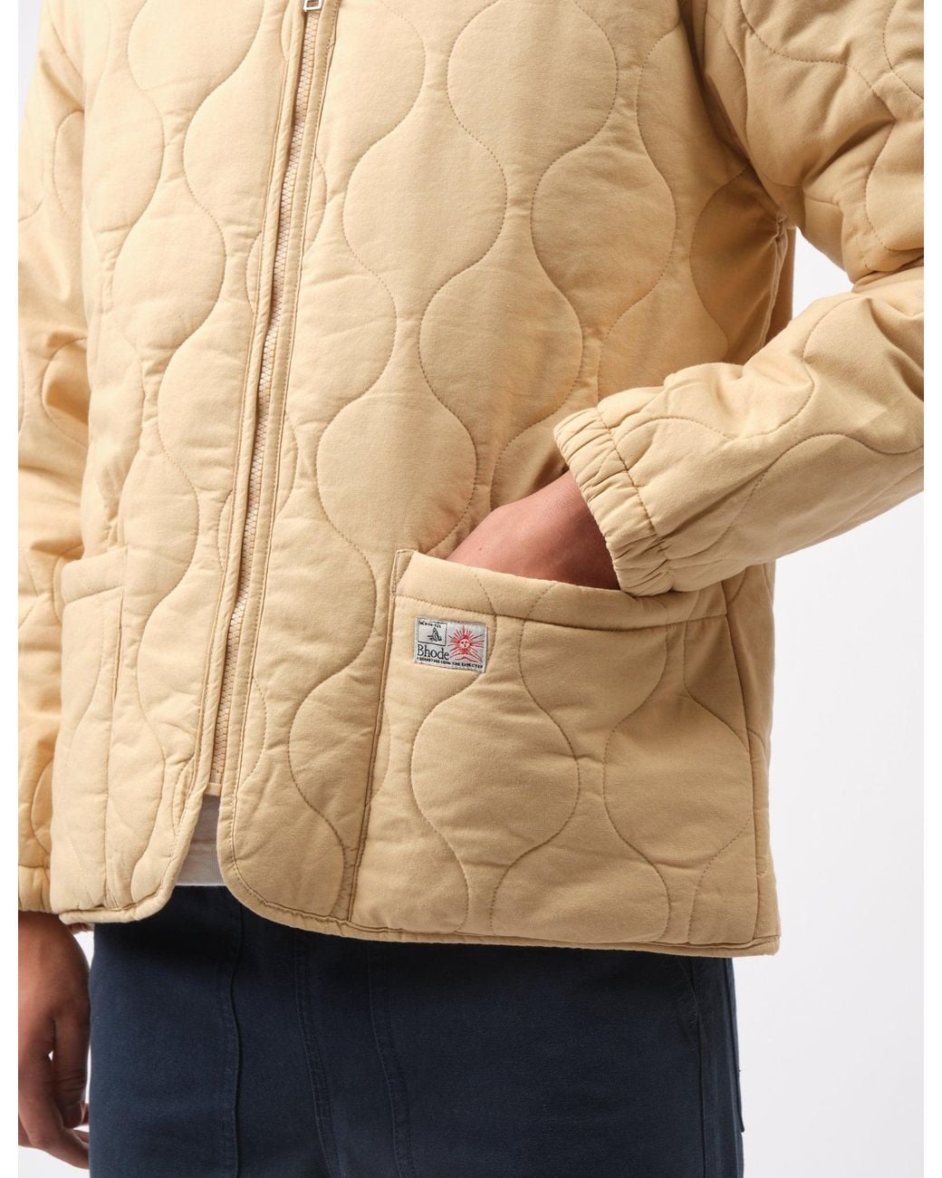 BHODE Blue Quilted Jacket for men