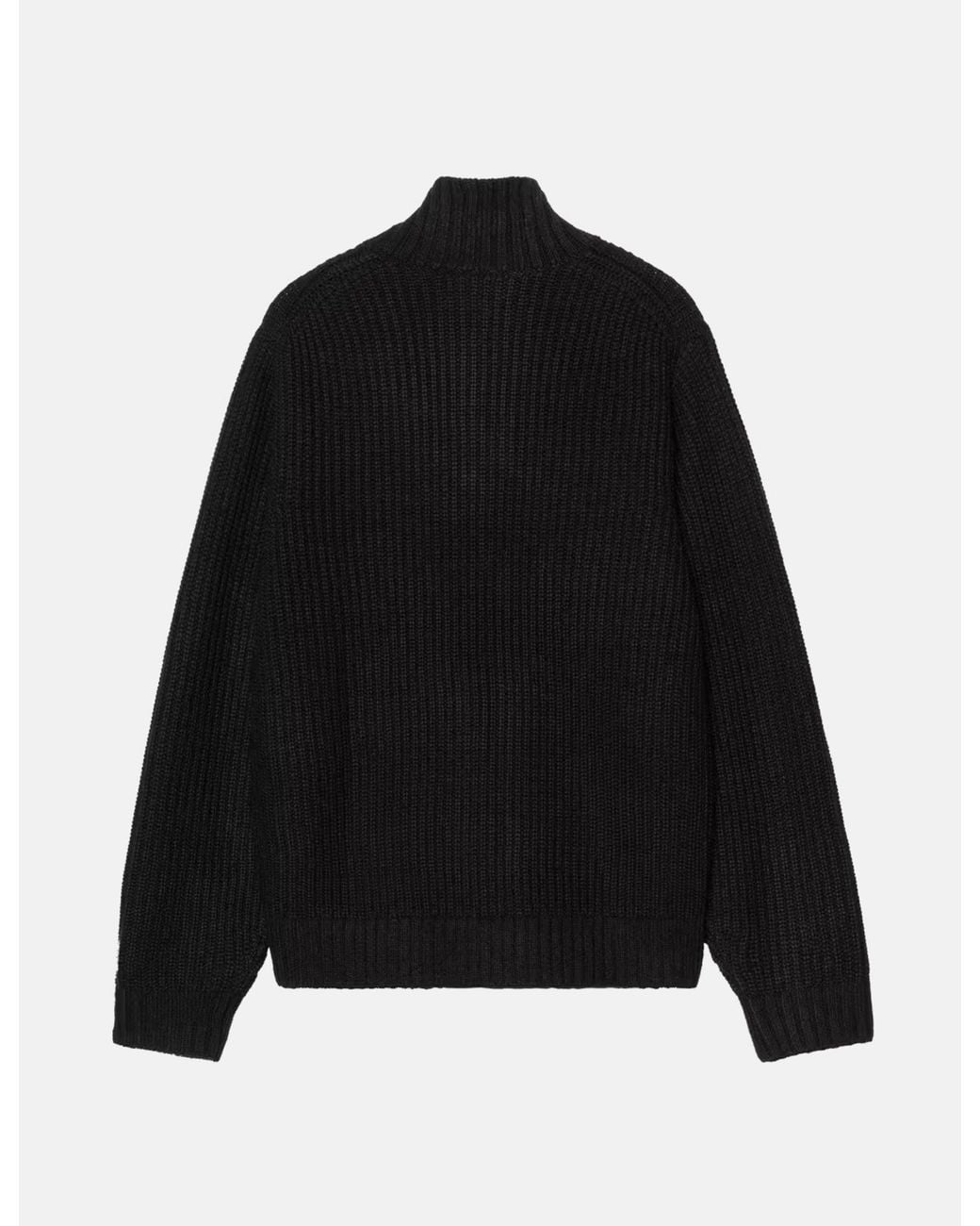 Carhartt Black Detroit Half Zip Sweater for men