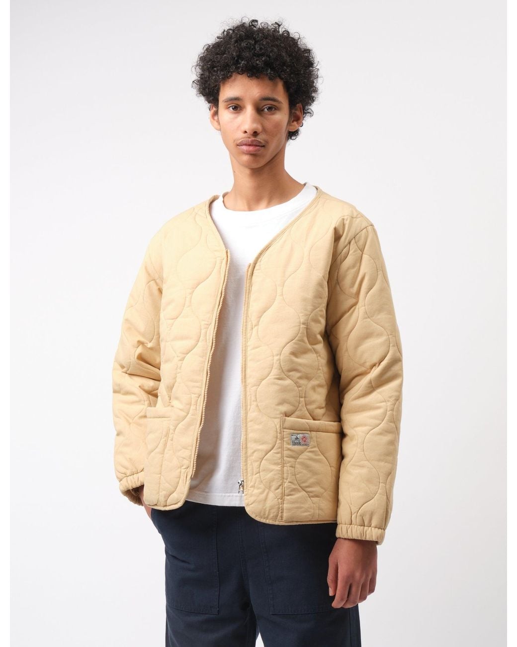 BHODE Blue Quilted Jacket for men