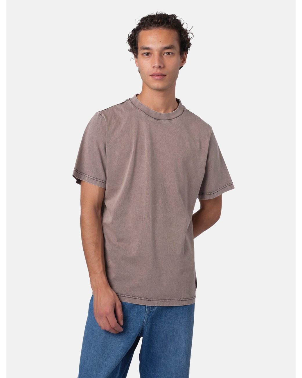 BHODE Gray Pigment Dyed T-Shirt for men