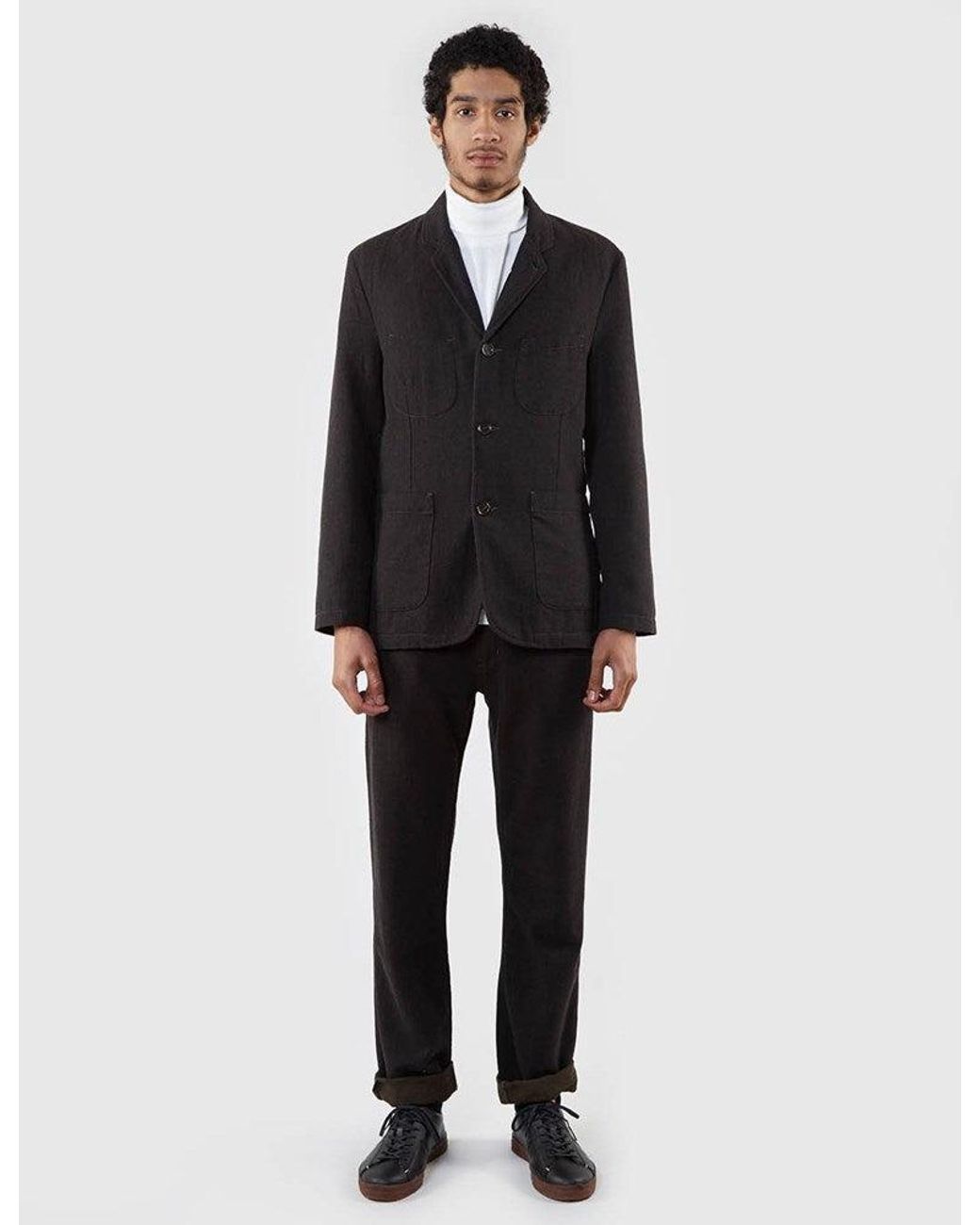 Universal Works Blue Suit Wool Jacket for men