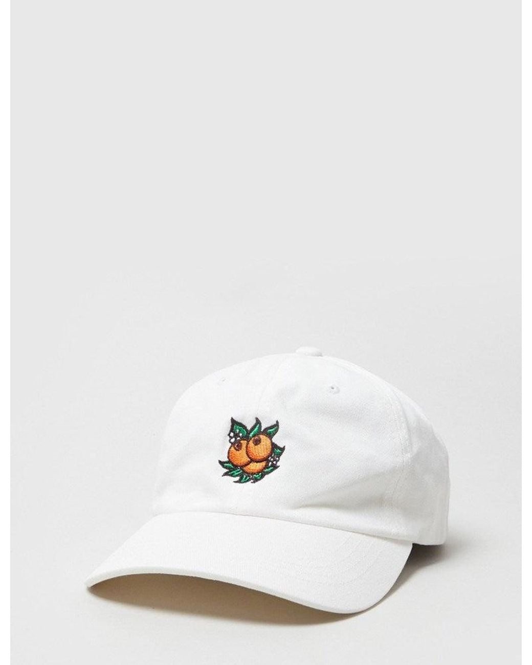 Huf White Juice Curved Visor 6 Panel Cap for men
