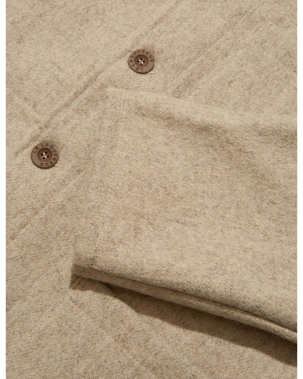 Le Laboureur Natural Burel Wool Work Jacket for men