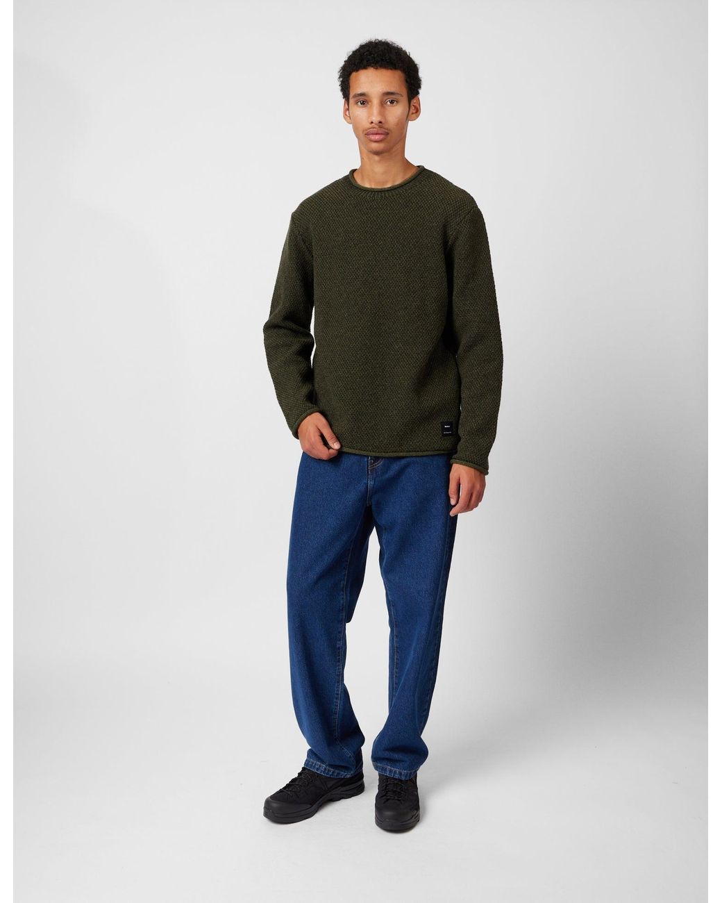 FINISTERRE Green Barents Jumper (Wool Mix) for men