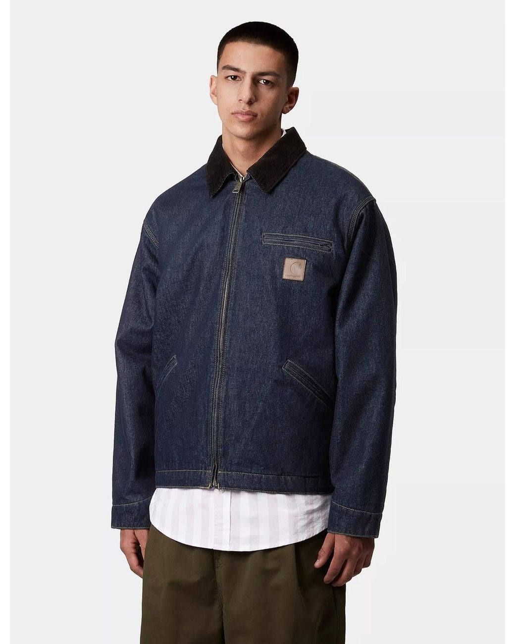 Carhartt Blue Og Detroit Jacket for men