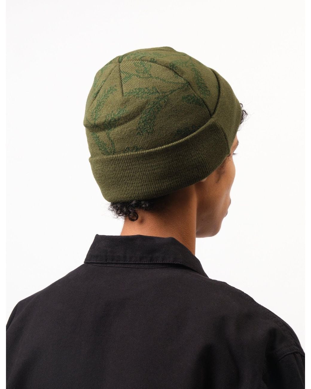 Service Works Green Branch Beanie Hat for men