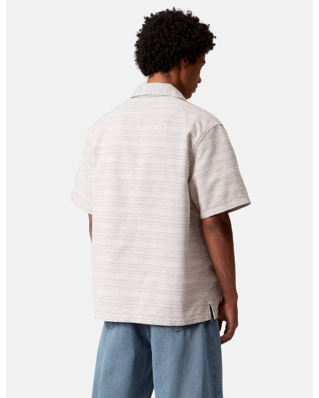 Carhartt White Wip Short Sleeve Gellar Stripe Shirt for men