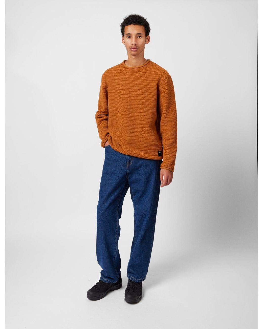 FINISTERRE Blue Barents Jumper (Wool Mix) for men