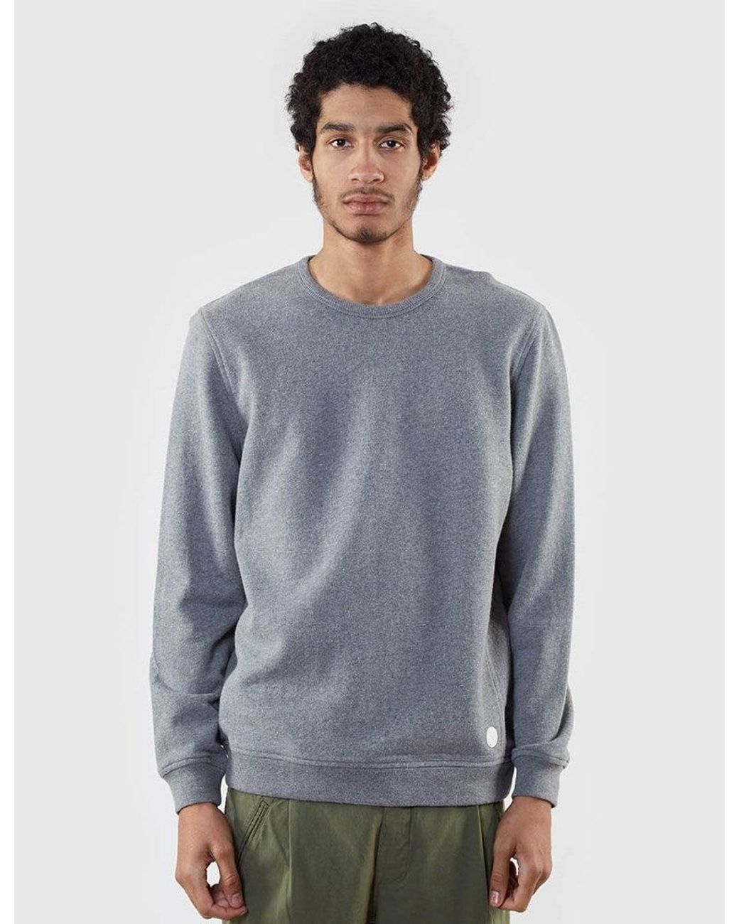 Folk Blue Folk Panel Sweat for men