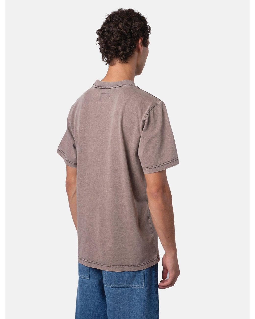 BHODE Gray Pigment Dyed T-Shirt for men