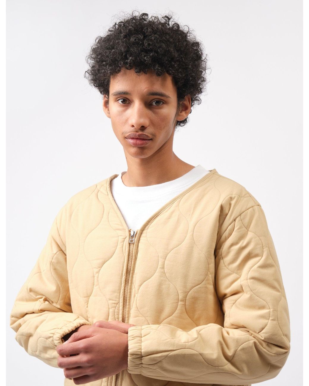 BHODE Blue Quilted Jacket for men