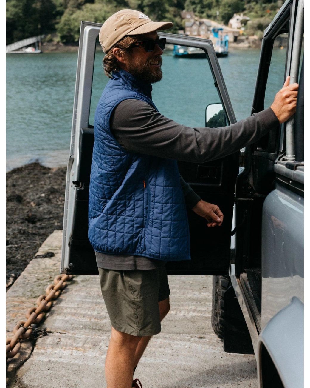 FINISTERRE Blue Firecrest Gilet for men