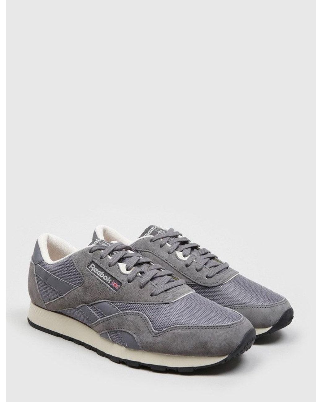 Reebok Gray Classic Nylon P Trainers (Ar1233) for men