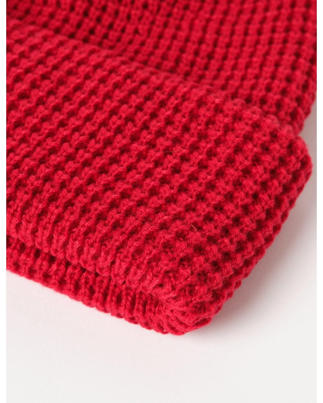 Patagonia Red Snowdrifter Beanie Hat for men