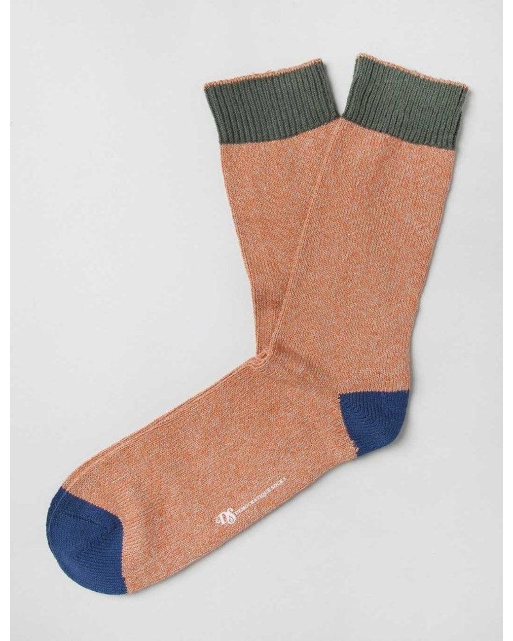 Democratique Socks Blue Relax Melange Socks for men