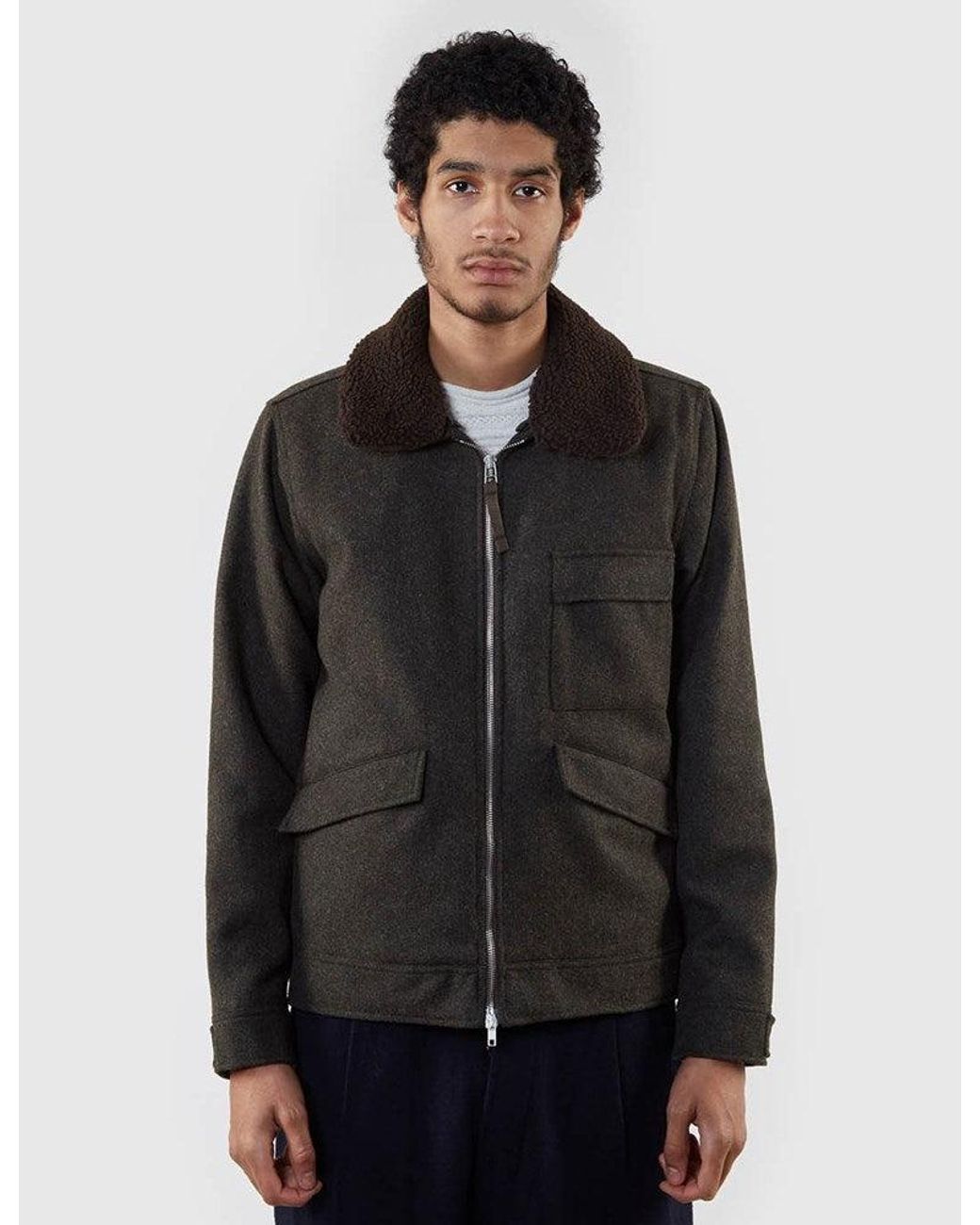 Universal Works Black Battle Jacket for men