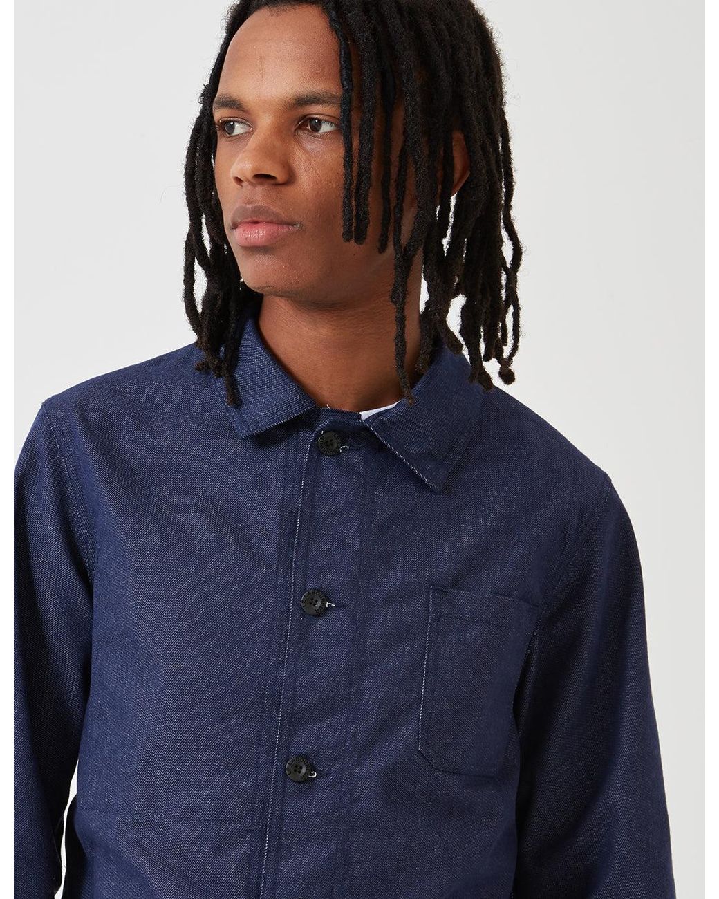 Le Laboureur Blue Denim Work Jacket for men