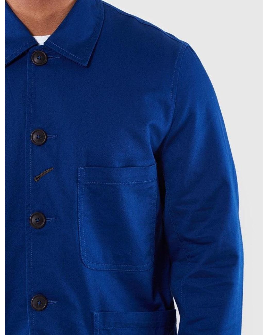 Universal Works Blue Bakers Jacket for men