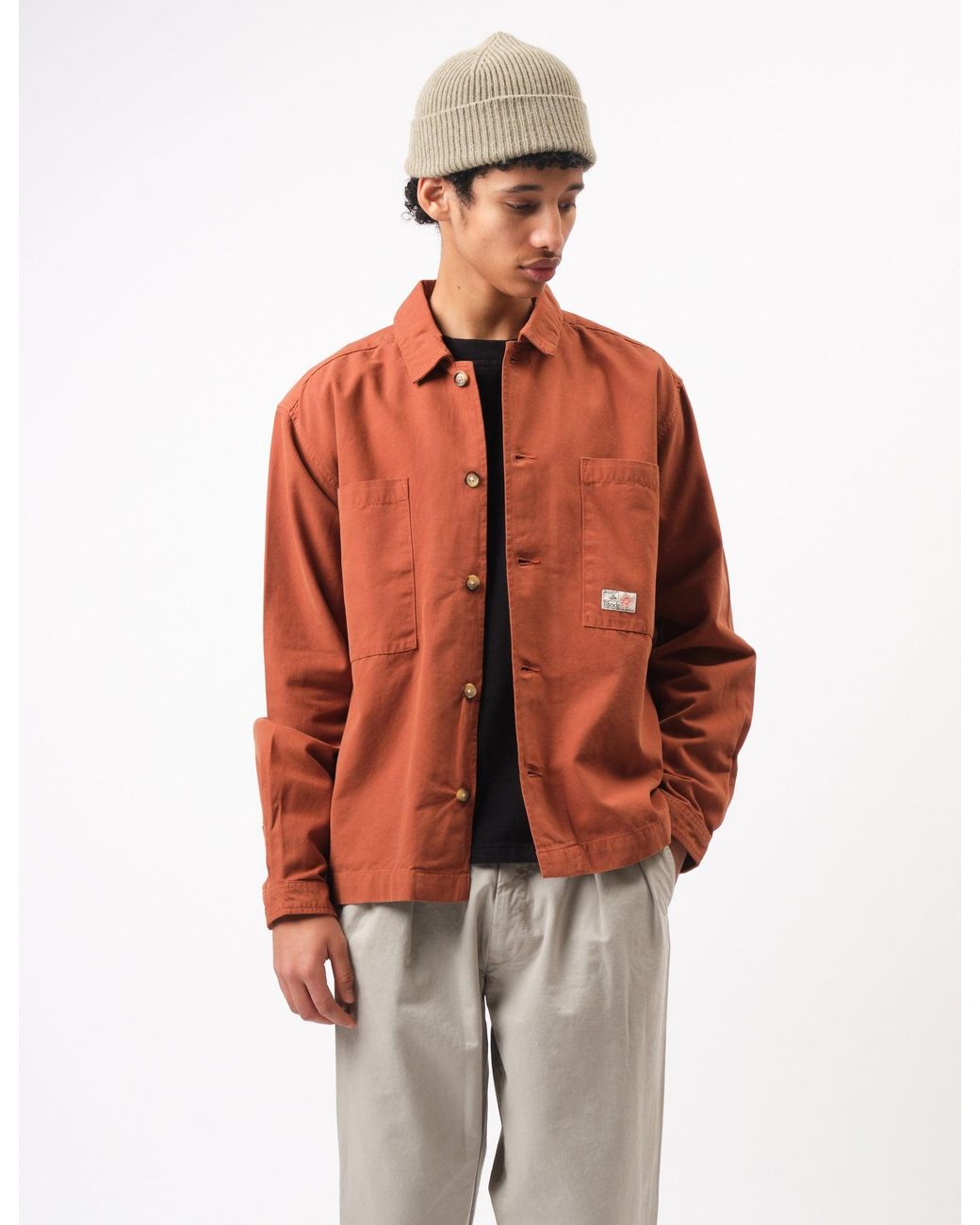 BHODE Red Hunting Overshirt Twill for men