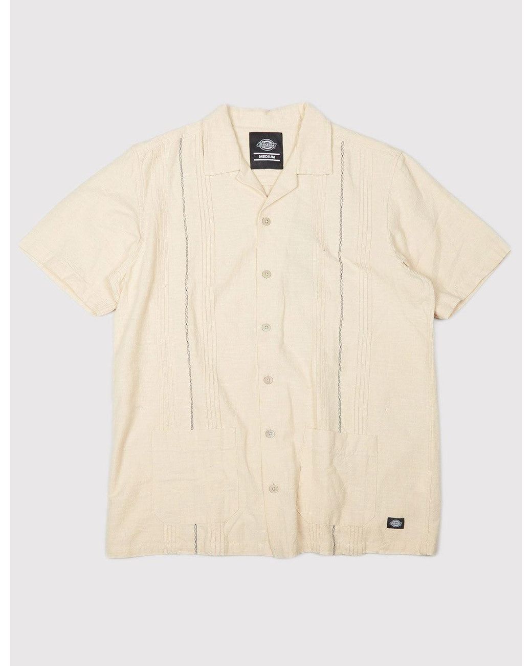 Dickies Natural Calpella Short Sleeve Shirt for men