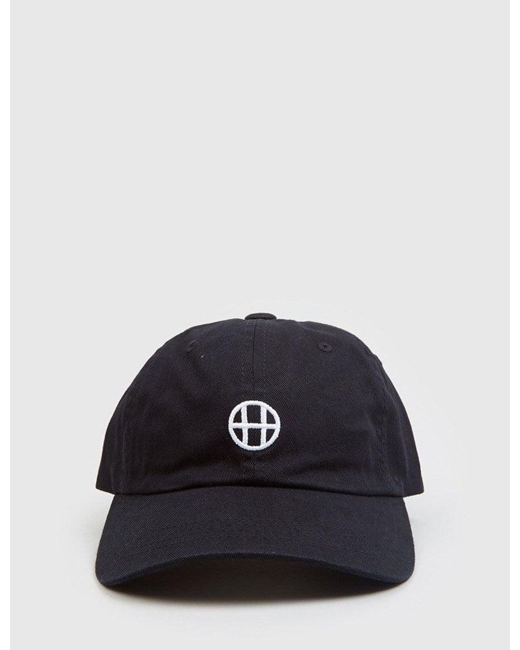Huf Black Circle H Curved Peak Cap for men