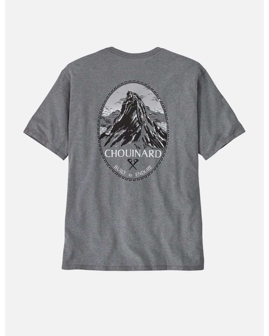 Patagonia Gray Chouinard Crest Pocket Responsibili-Tee T-Shirt for men