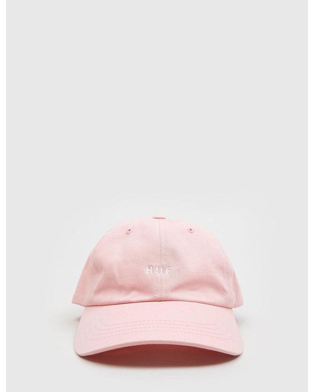 Huf Pink Original Logo Curved Peak Cap for men