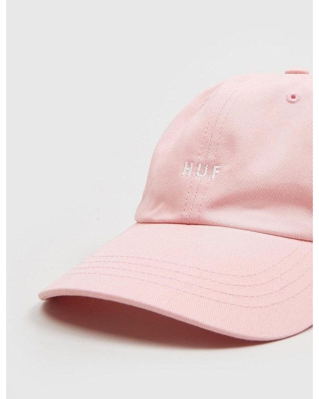 Huf Pink Original Logo Curved Peak Cap for men