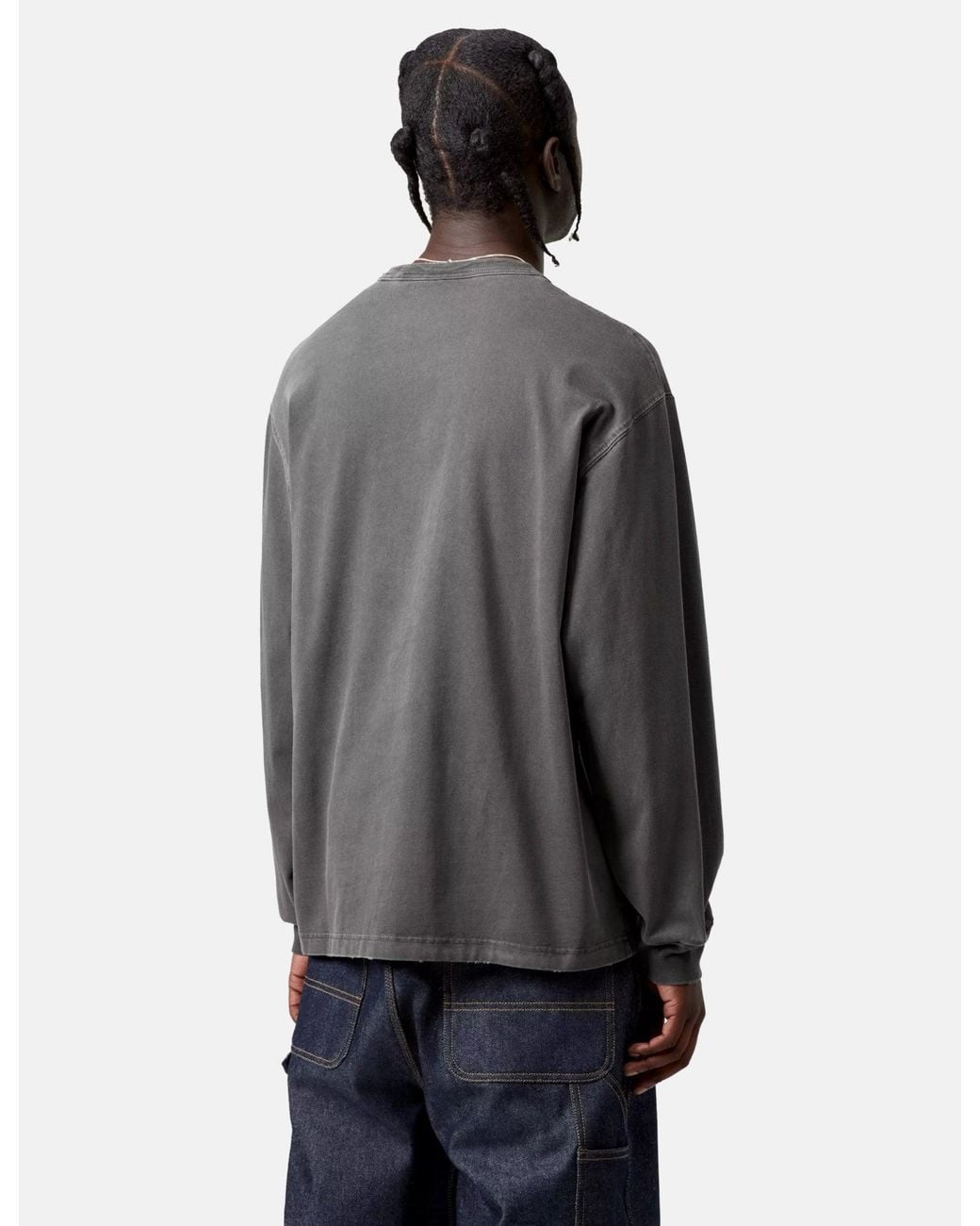 Carhartt Gray Wip Torion Long Sleeve Pocket T-Shirt for men