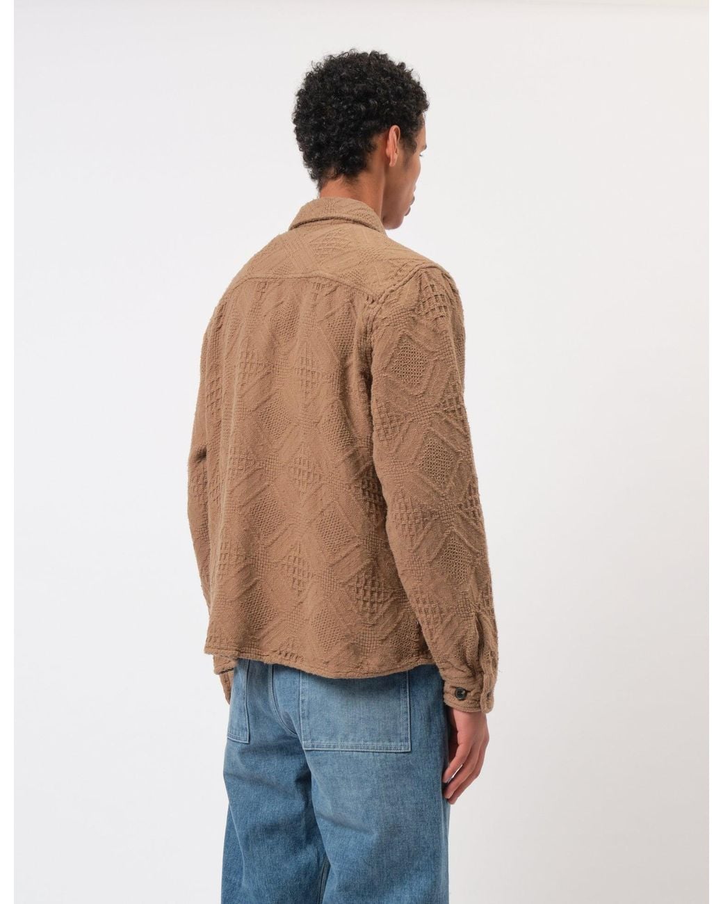 BHODE Blue Zennor Over Shirt (Textured) for men