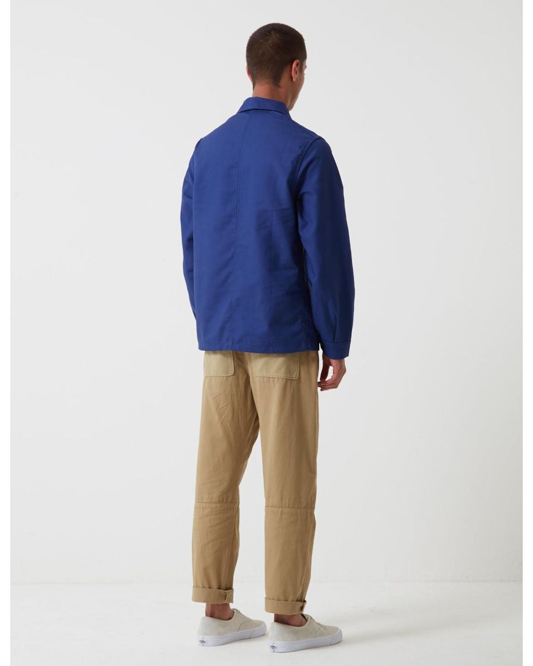 Le Laboureur Blue Cotton Work Jacket for men
