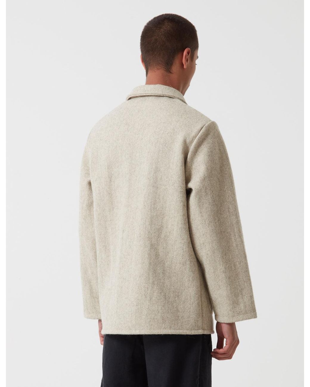 Le Laboureur Natural Burel Wool Work Jacket for men
