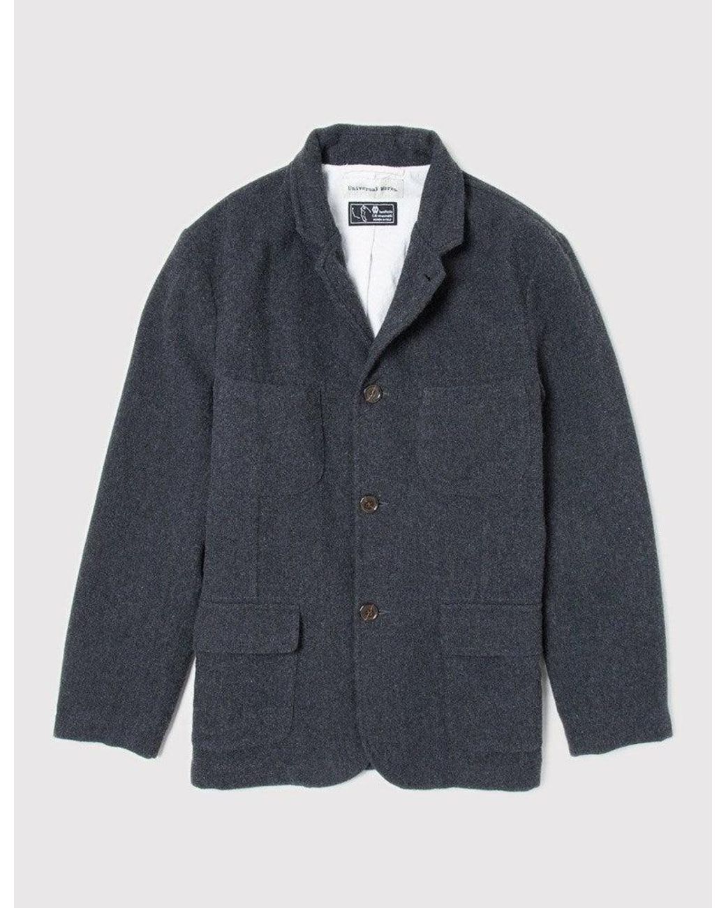Universal Works Blue Barra Jacket for men