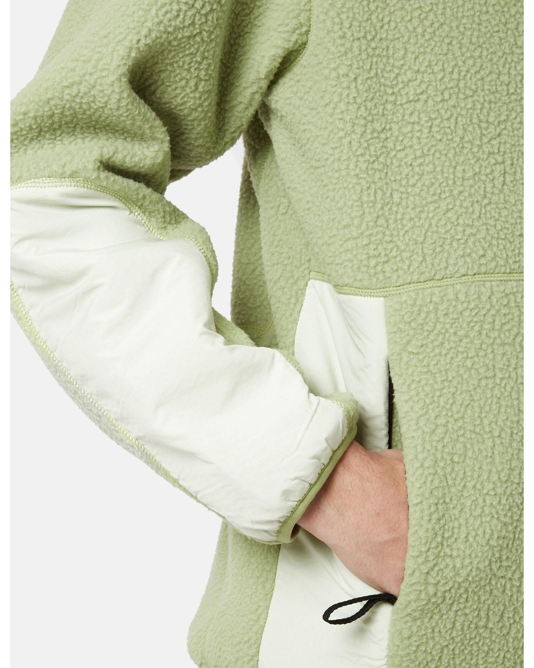Purple Mountain Observatory Green Borg Fleece Jacket for men