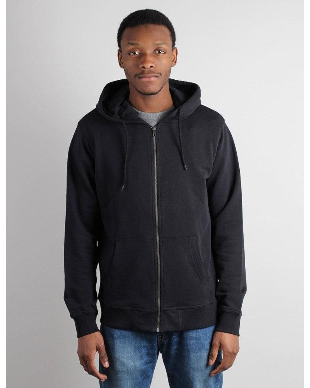 Dickies Blue Midland Zip Hooded Sweatshirt for men