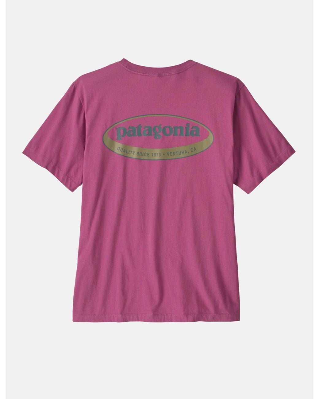 Patagonia Pink '95 Oval Logo T-Shirt for men
